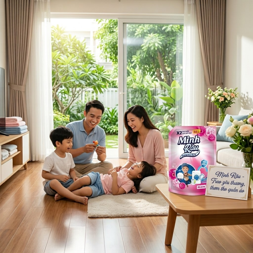 Nước Giặt Minh Râu – Giải Pháp Giặt Xả Tiện Lợi Cho Mọi Gia Đình Việt