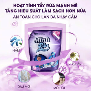 Combo 2 Túi Nước Giặt Minh Râu Hương Lavender